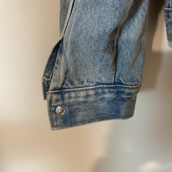 Gap Girls kids size large denim jacket stone washed - Picture 4 of 11